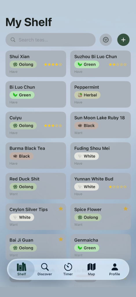 Tea Shelf